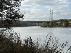 That's where we'll cross the River Blyth - the A189 bridge